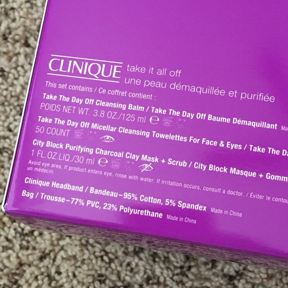 Clinique Take It All Off Skincare 5-pc set: Cleansing Balm & Towelettes, Mask - Picture 6 of 14
